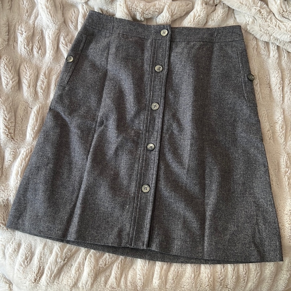APC wool button front mini skirt 38/8
